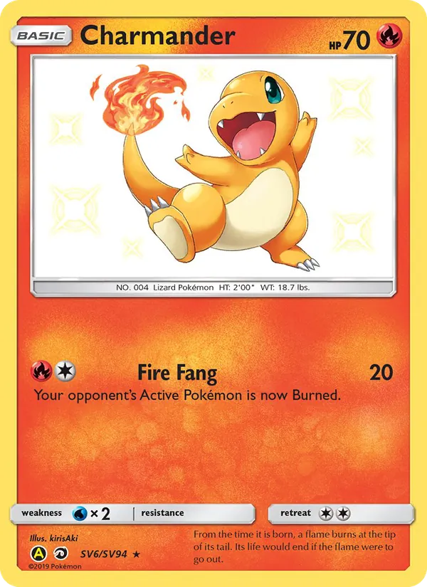 Charmander (Hidden Fates Shiny Vault #SV6/94)