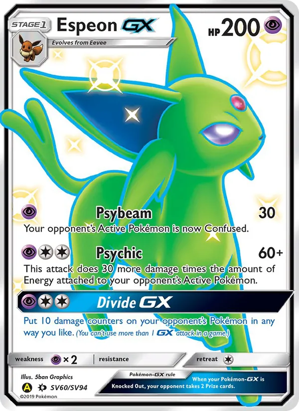 Espeon-GX (Destino Sfuggente Tesoro Lucente #SV60/94)