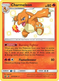 Charmeleon (Hidden Fates Shiny Vault #SV7/94)