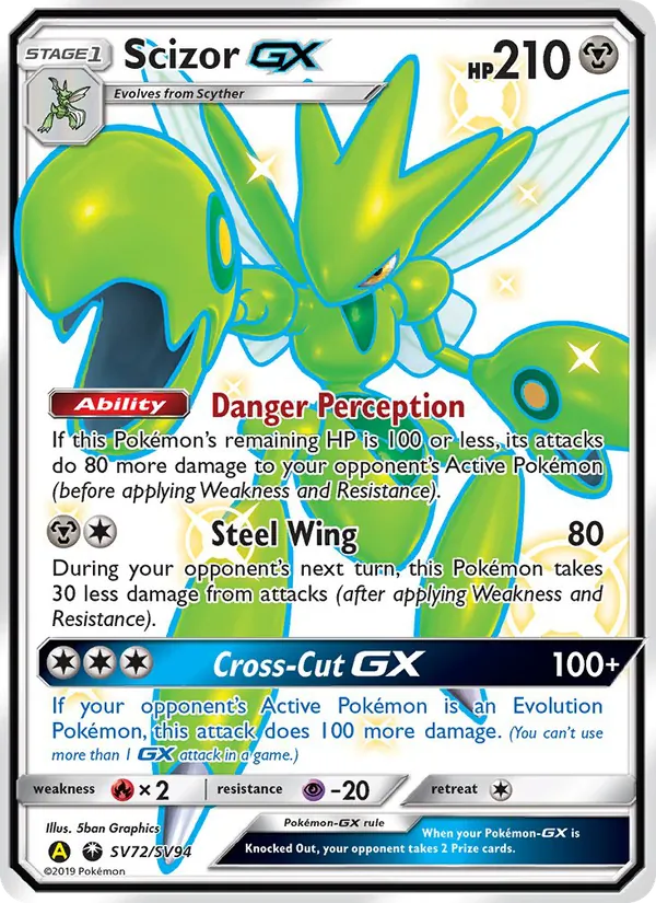 Scizor-GX (Destino Sfuggente Tesoro Lucente #SV72/94)