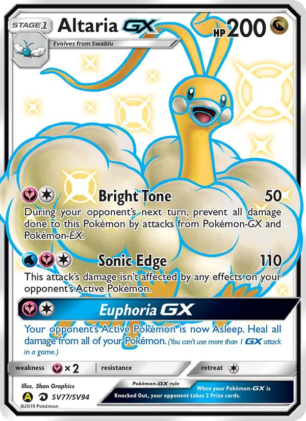 Altaria-GX (Destino Sfuggente Tesoro Lucente #SV77/94)