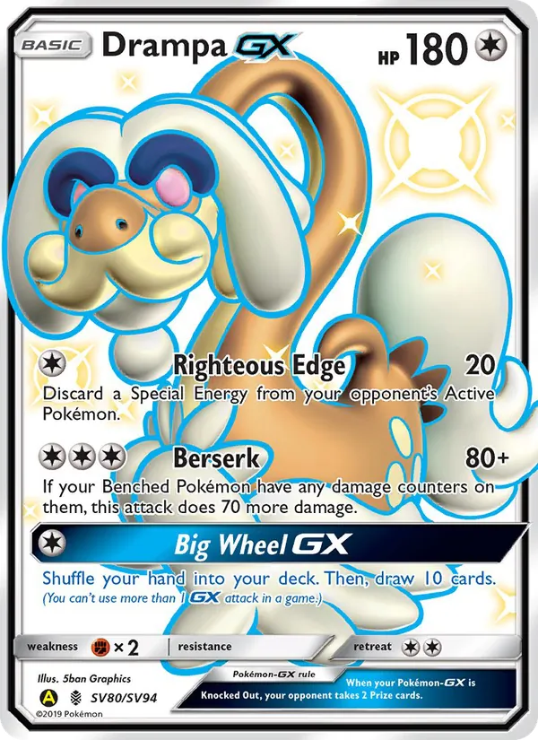 Drampa-GX (Destino Sfuggente Tesoro Lucente #SV80/94)