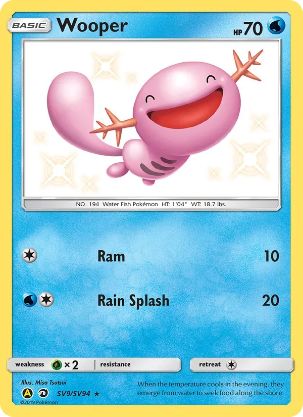 Wooper (Hidden Fates Shiny Vault #SV9/94)