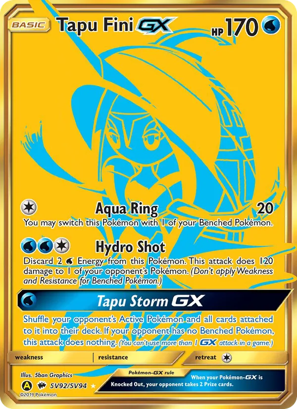 Tapu Fini-GX (Destino Sfuggente Tesoro Lucente #SV92/94)