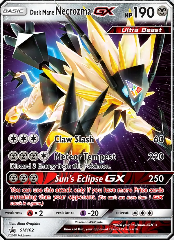 Necrozma Criniera del Vespro GX (SL Promo #SM102/248)