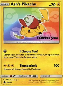 Ash's Pikachu (SM Black Star Promos #SM108/248)