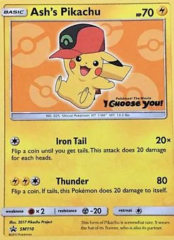 Ash's Pikachu (SM Black Star Promos #SM110/248)