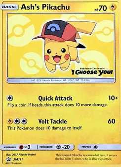Ash's Pikachu (SM Black Star Promos #SM111/248)