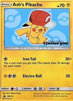 Ash's Pikachu (SM Black Star Promos #SM113/248)