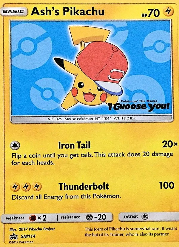 Ash's Pikachu (SM Black Star Promos #SM114/248)