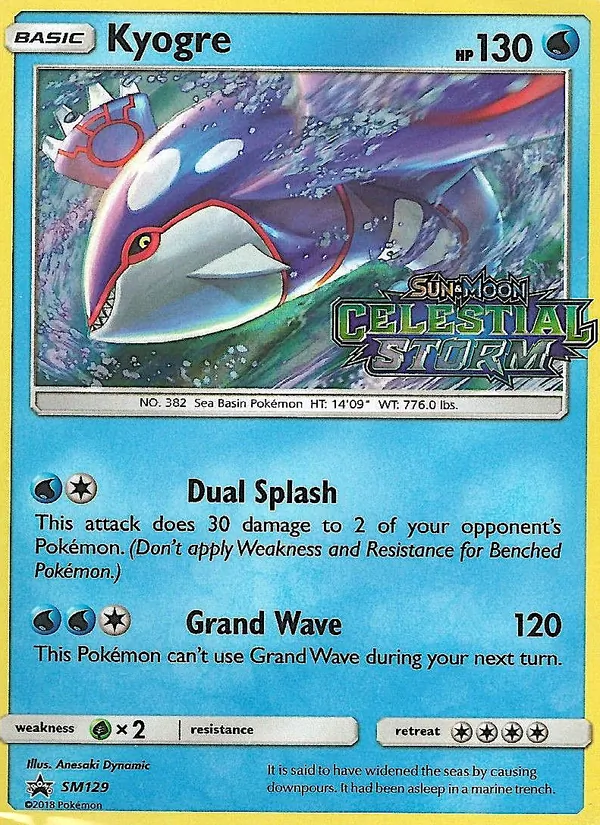 Kyogre (SM Black Star Promos #SM129/248)
