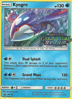 Kyogre (SM Black Star Promos #SM129/248)