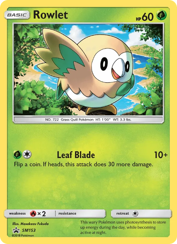 Rowlet (SM Black Star Promos #SM153/248)