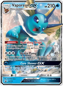 Vaporeon GX (SM Black Star Promos #SM172/248)