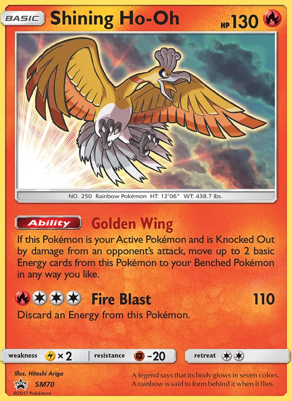 Ho-Oh Luminoso (SL Cartas de promoción #SM70/248)