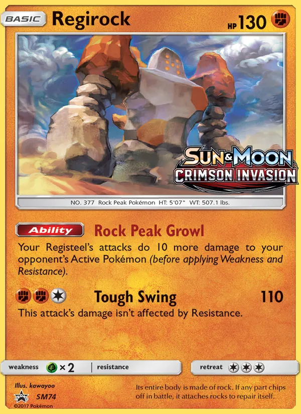 Regirock (SM Black Star Promos #SM74/248)