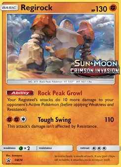 Regirock (SM Black Star Promos #SM74/248)
