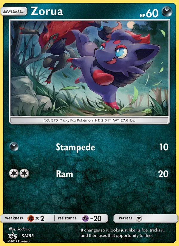 Zorua (SL Cartas de promoción #SM83/248)