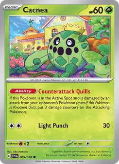 Cacnea (Scarlet & Violet #005/198)