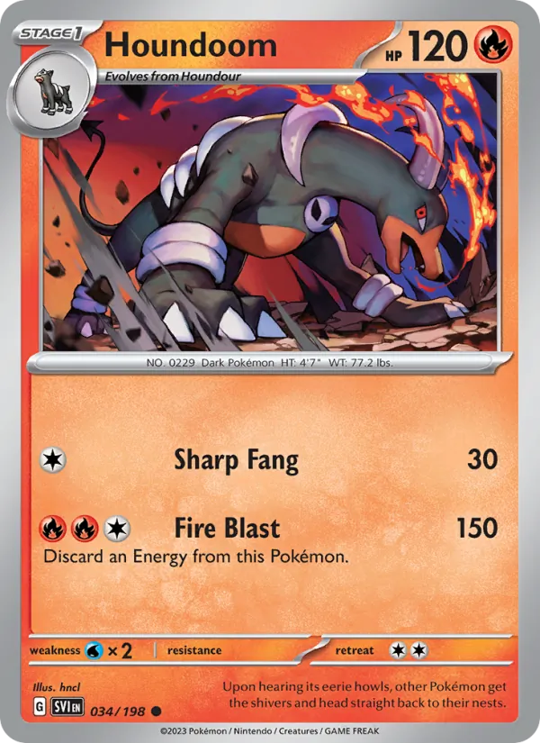 Houndoom (Scarlet & Violet #034/198)