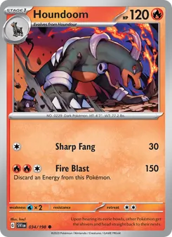 Houndoom (Scarlet & Violet #034/198)