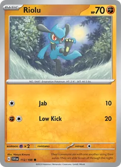 Riolu (Scarlet & Violet #112/198)