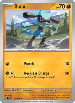 Riolu (Scarlet & Violet #113/198)