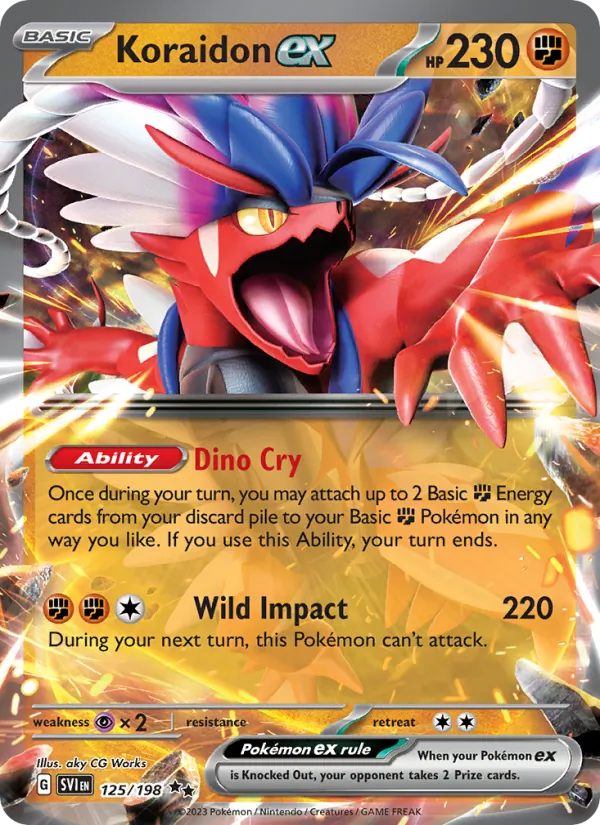Koraidon ex (Scarlet & Violet #125/198)