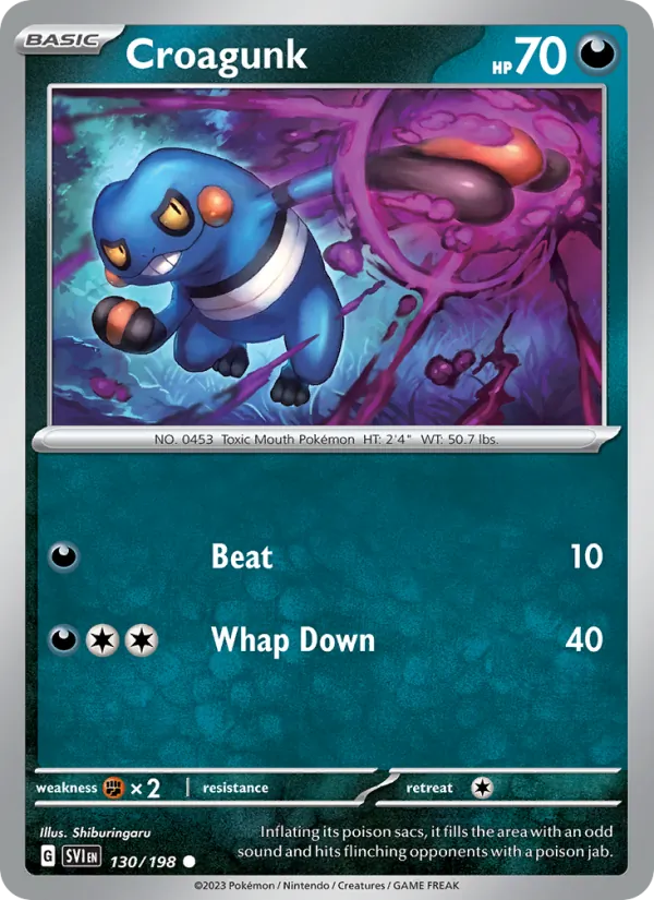 Croagunk (Scarlet & Violet #130/198)