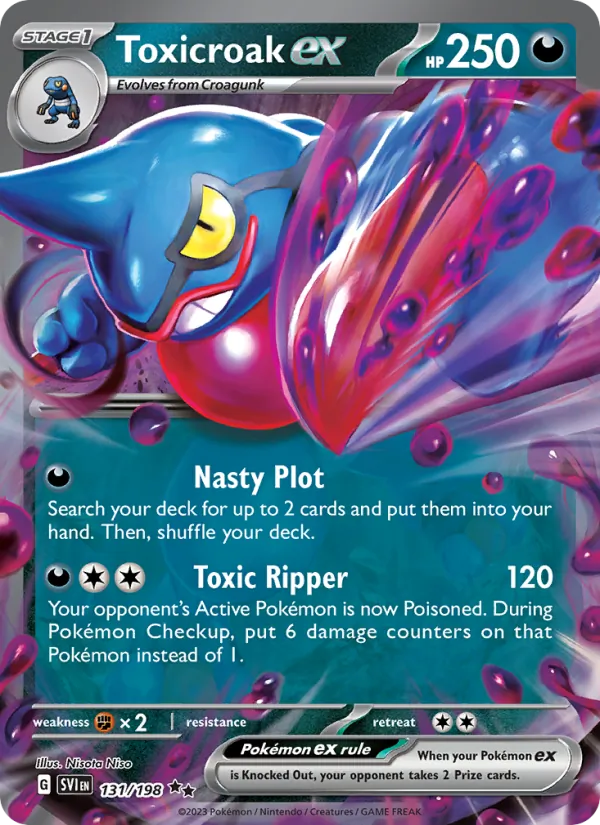 Toxicroak ex (Scarlet & Violet #131/198)