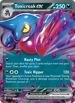 Toxicroak ex (Scarlet & Violet #131/198)
