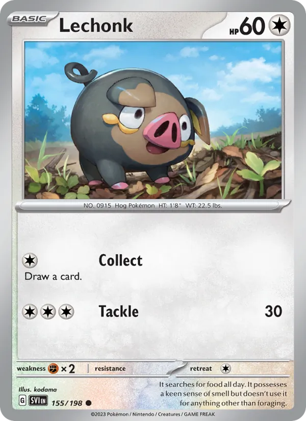 Lechonk (Scarlet & Violet #155/198)