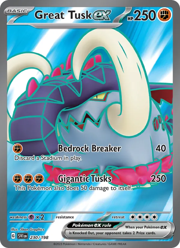 Great Tusk ex (Scarlet & Violet #230/198)