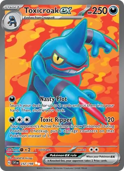 Toxicroak ex (Scarlet & Violet #232/198)