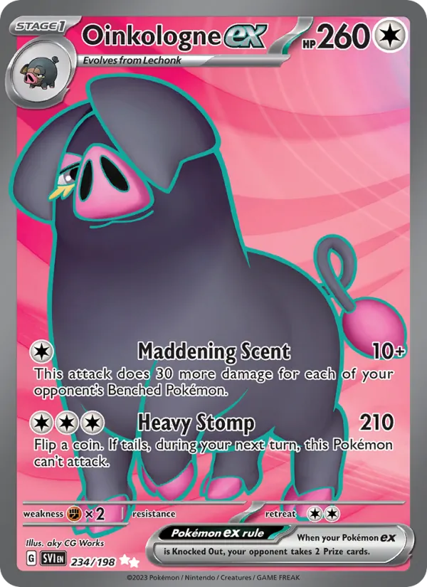 Oinkologne ex (Scarlet & Violet #234/198)