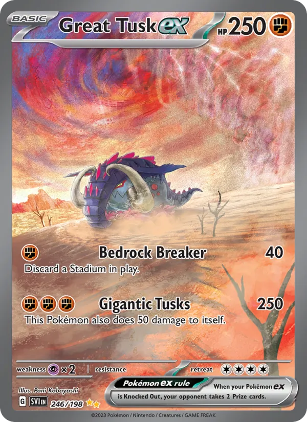 Great Tusk ex (Scarlet & Violet #246/198)