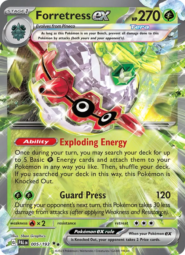 Forretress ex (Paldea Evolved #005/193)