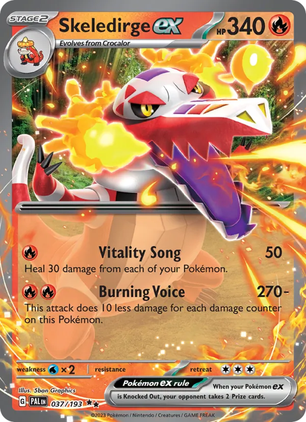 Skeledirge ex (Paldea Evolved #037/193)