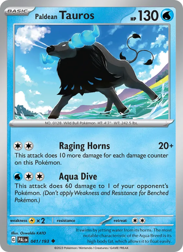 Paldean Tauros (Paldea Evolved #041/193)