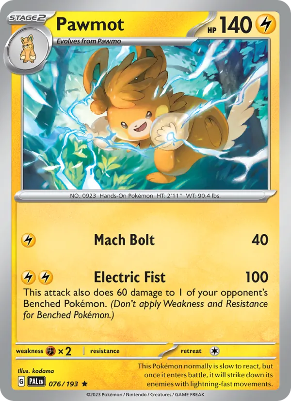 Pawmot (Paldea Evolved #076/193)