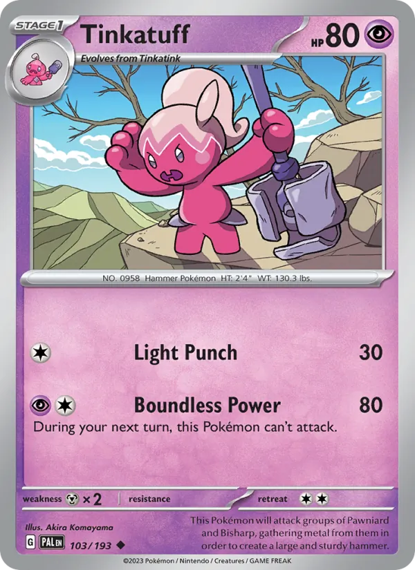 Tinkatuff (Paldea Evolved #103/193)