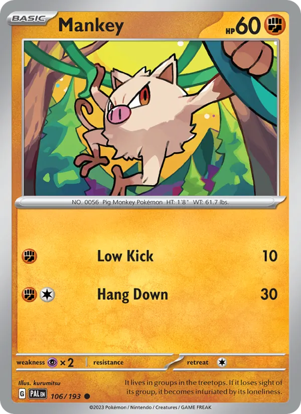 Mankey (Paldea Evolved #106/193)