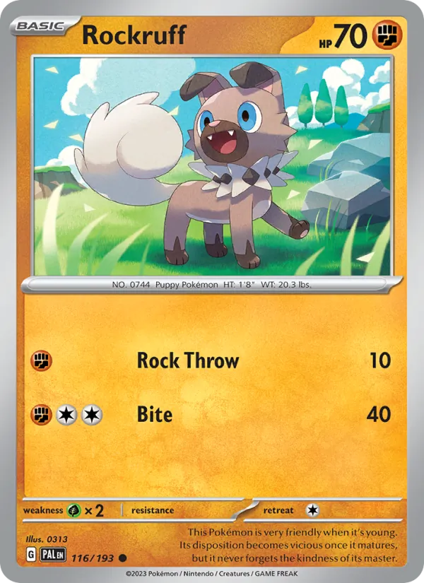 Rockruff (Paldea Evolved #116/193)