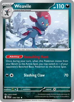 Weavile (Paldea Evolved #134/193)