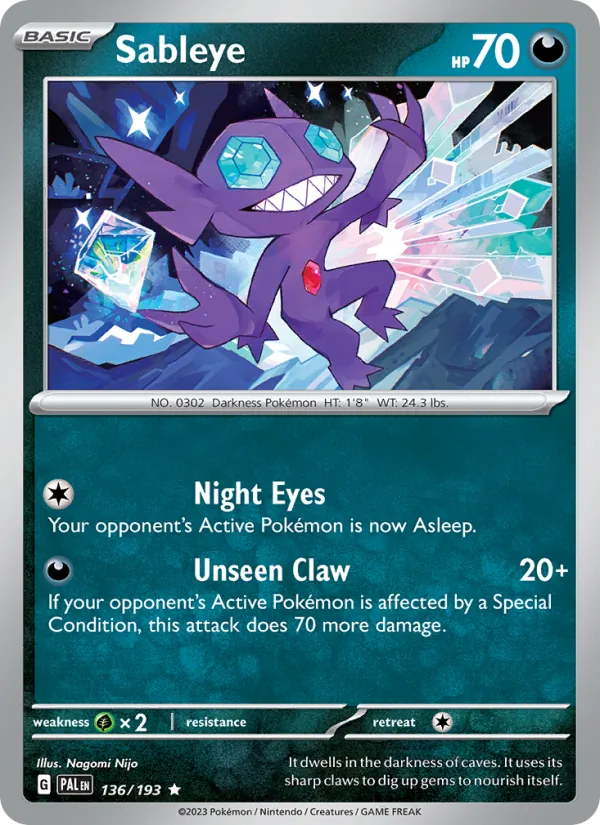 Sableye (Paldea Evolved #136/193)