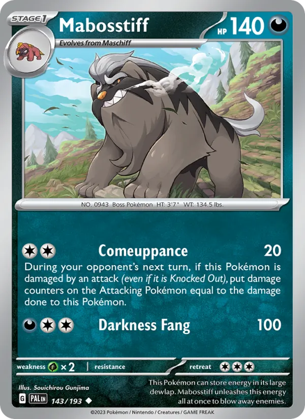 Mabosstiff (Paldea Evolved #143/193)