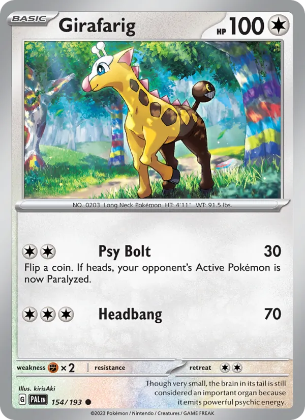 Girafarig (Paldea Evolved #154/193)