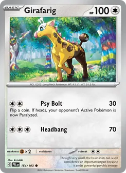 Girafarig (Paldea Evolved #154/193)