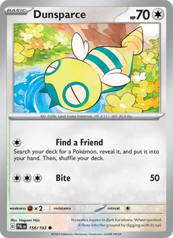 Dunsparce (Paldea Evolved #156/193)