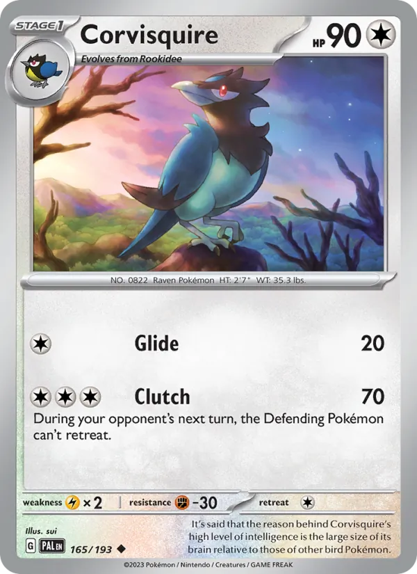 Corvisquire (Paldea Evolved #165/193)